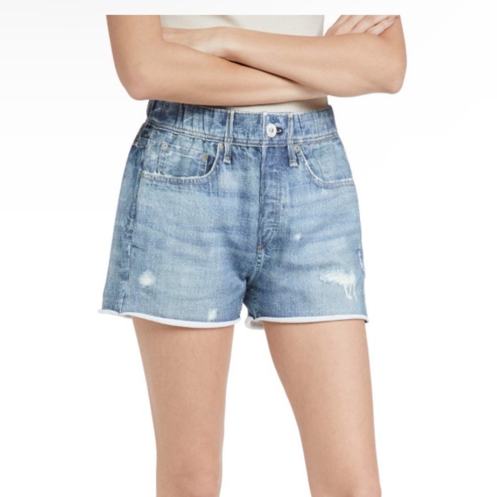 rag & bone Womens Miramar Shorts, Glasshill, Blue, Size M